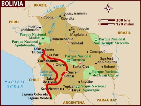 map of bolivia map of bolivia