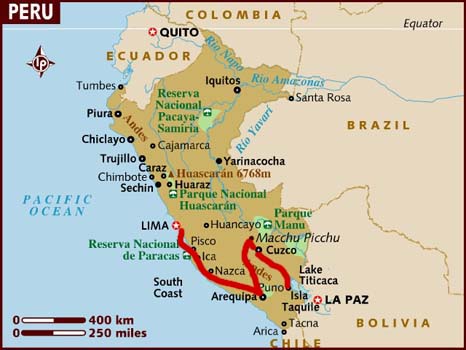 map of peru map of peru